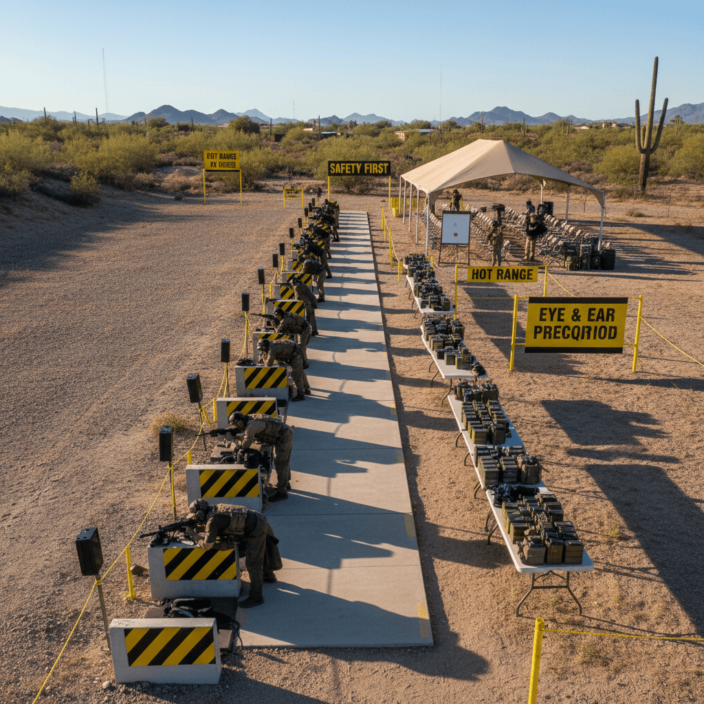 Organized Firearm Logic training range setup