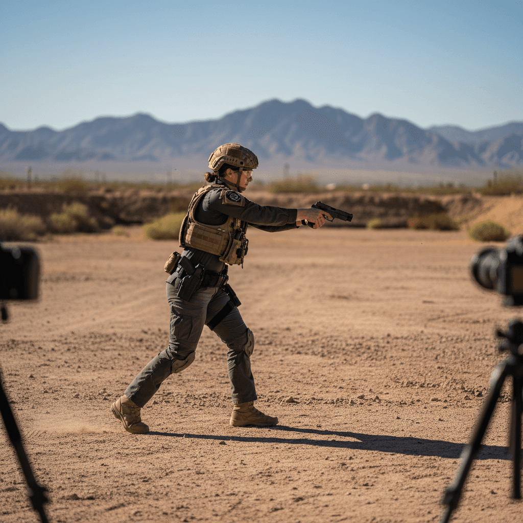 Officer executing proper draw mechanics